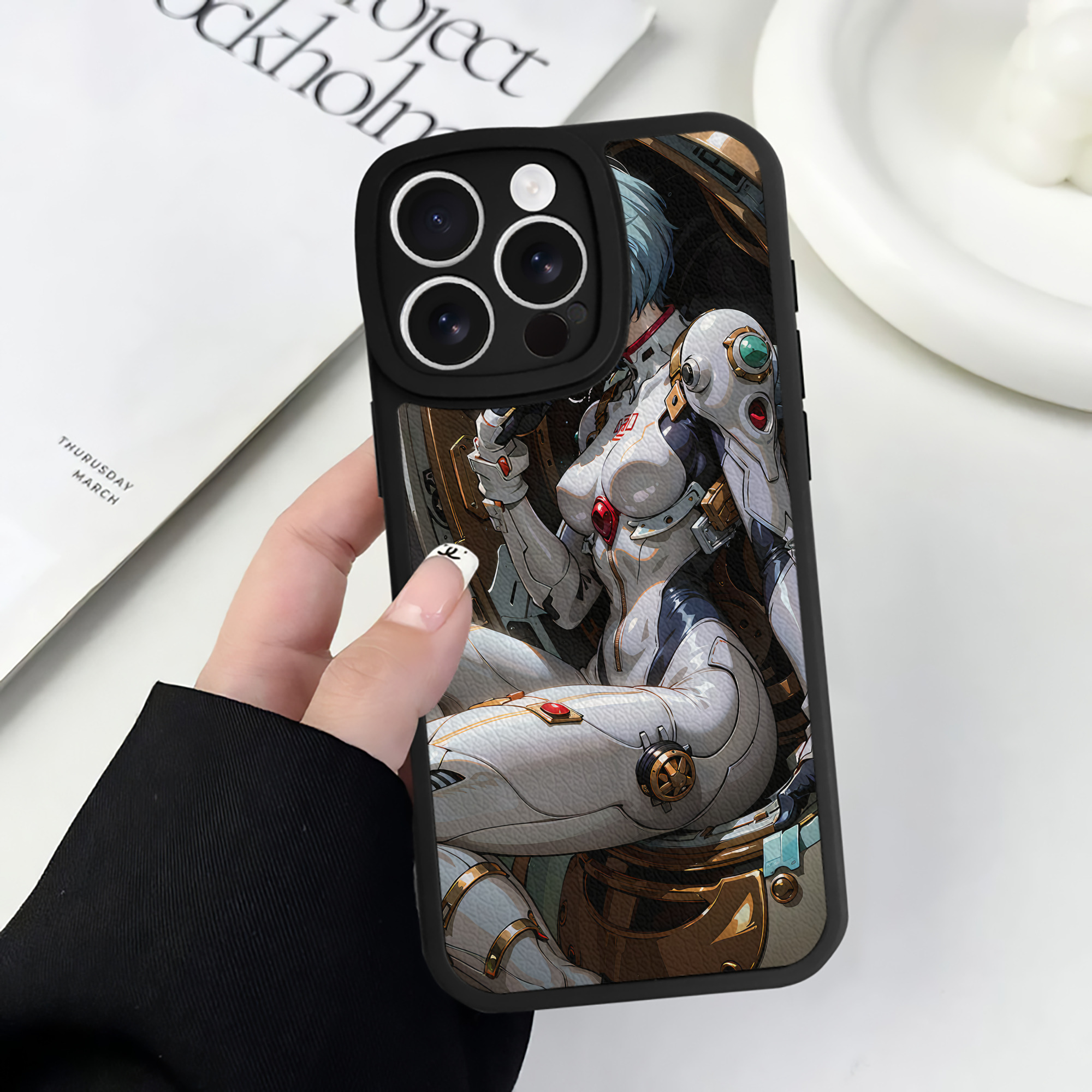 （画像用） EVA 新世紀エヴァンゲリオン 【iPhone 16シリーズ対応】シリコンスマホケース（レザー調） 材質：シリコン
